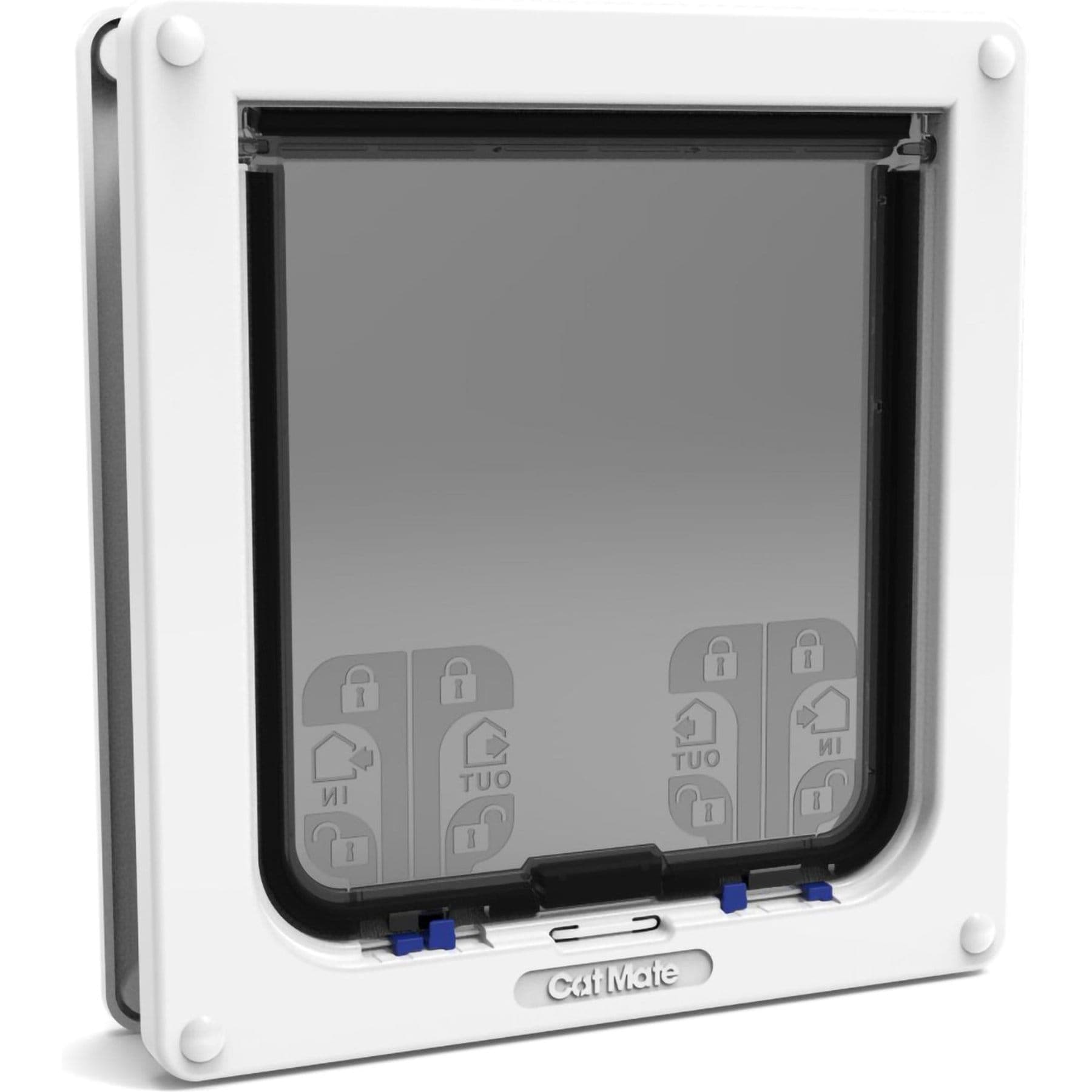 Closer Pets Cat Mate Large Cat/Small Dog 4-Way Self Lining Door, White