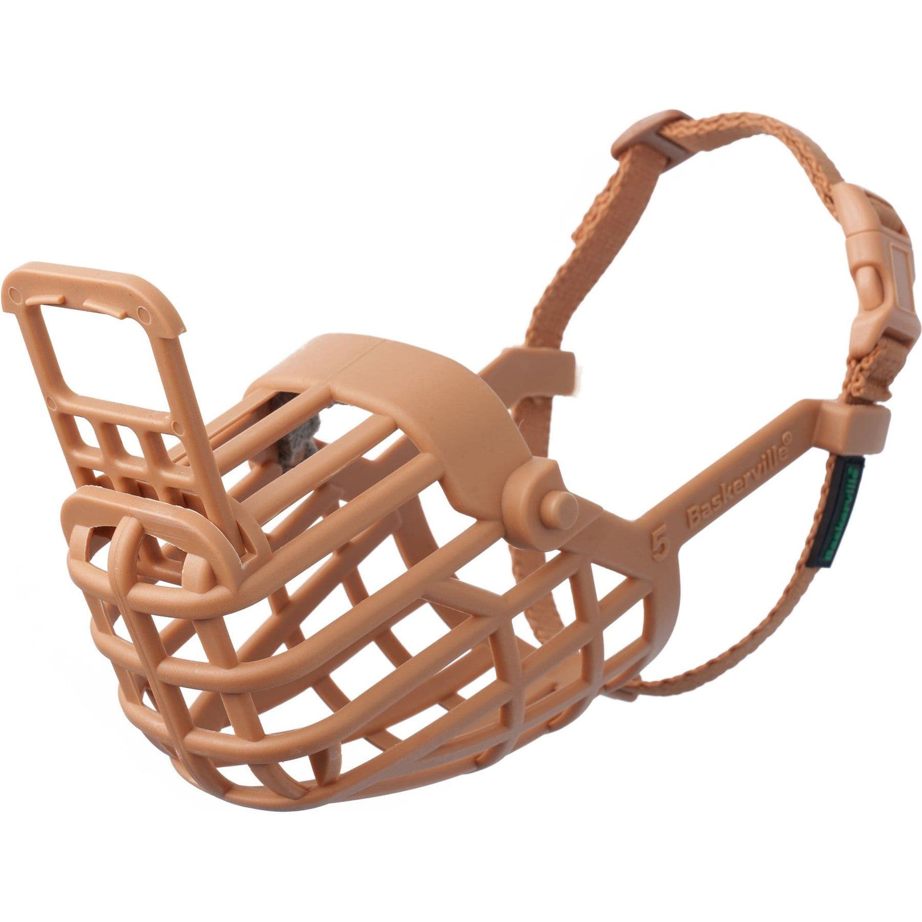 Baskerville Classic Basket Muzzle, Tan, 5