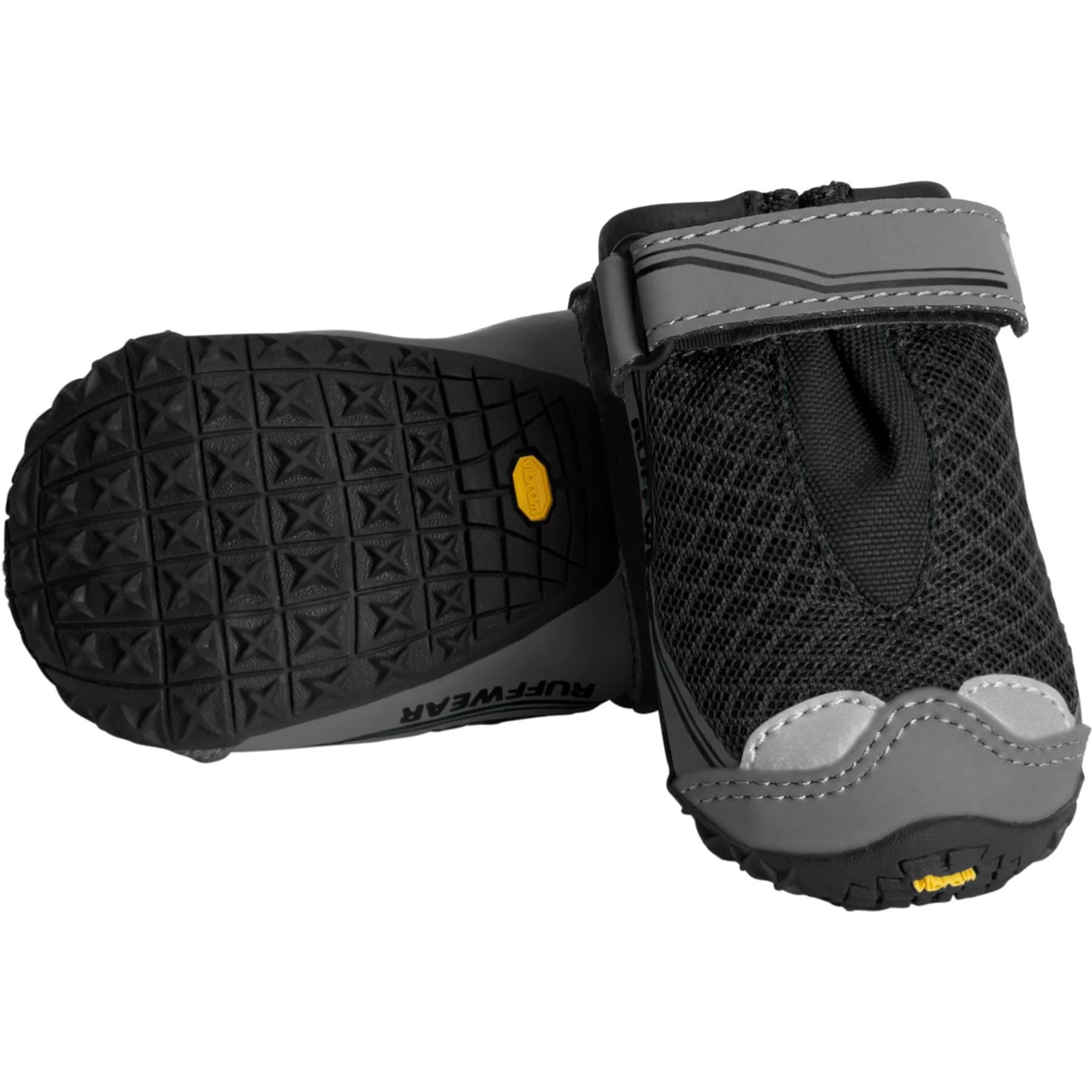 Ruffwear Grip Trex Dog Boots, Obsidian Black, 2.25-in, Set of 2