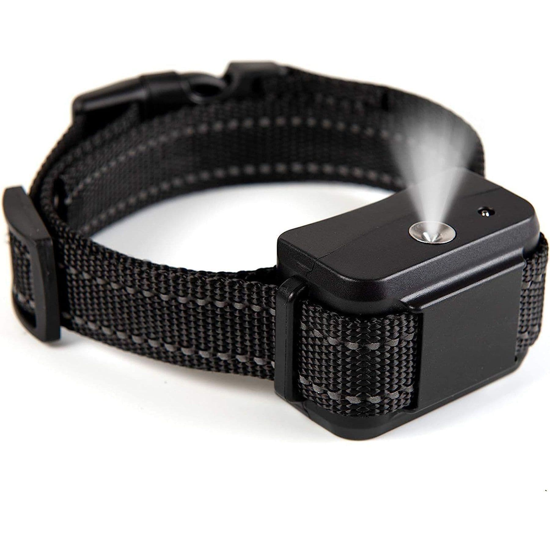 Black Luckypets spray collar with a visible spray opening