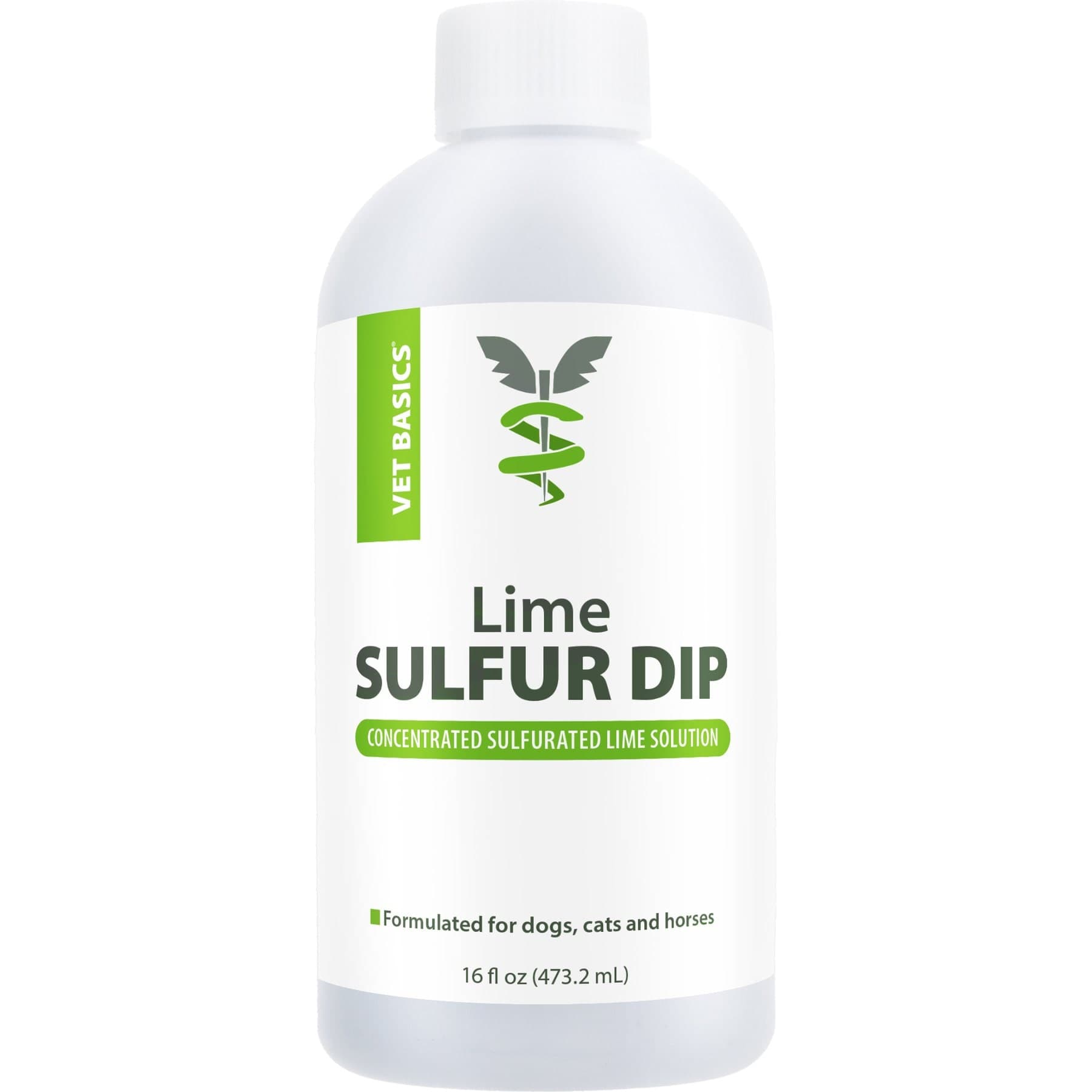 Vet Basics Lime Sulfur Dip Antimicrobial for Dogs, Cats & Horses, 16-fl oz bottle