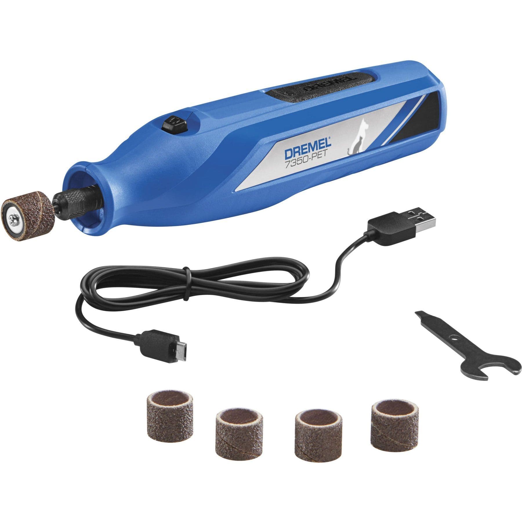 Dremel 7350-PT cordless dog and cat rotary nail grinder kit