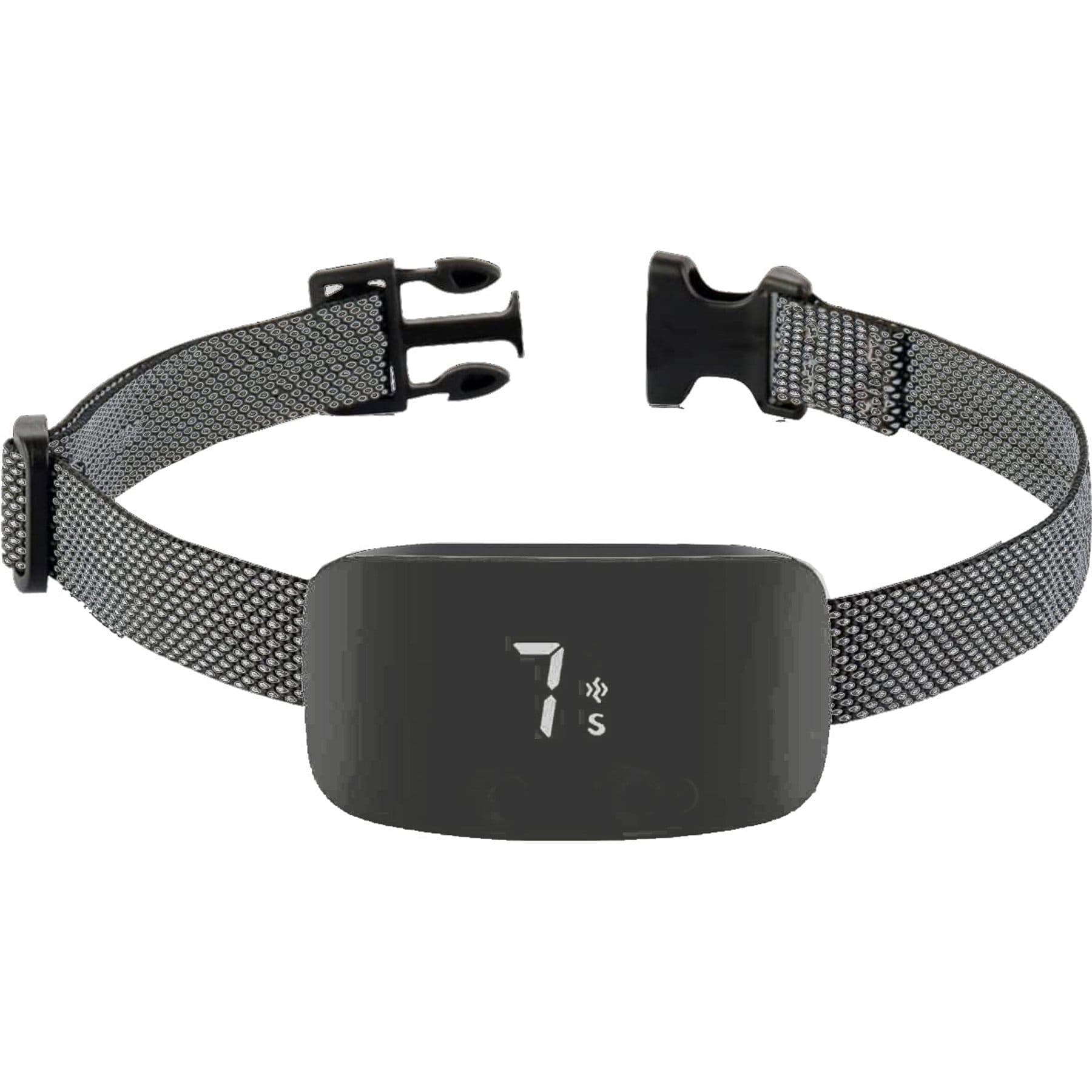 Black Pet Life Evolution collar with a digital display