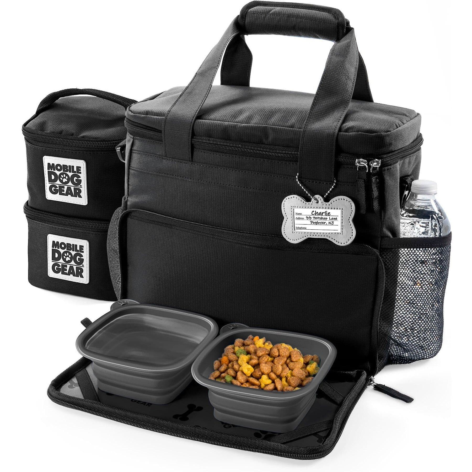 Mobile Dog Gear Week Away Tote Pet Travel Bag, Black, Small