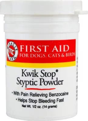 Miracle Care Kwik-Stop Styptic Powder first aid jar