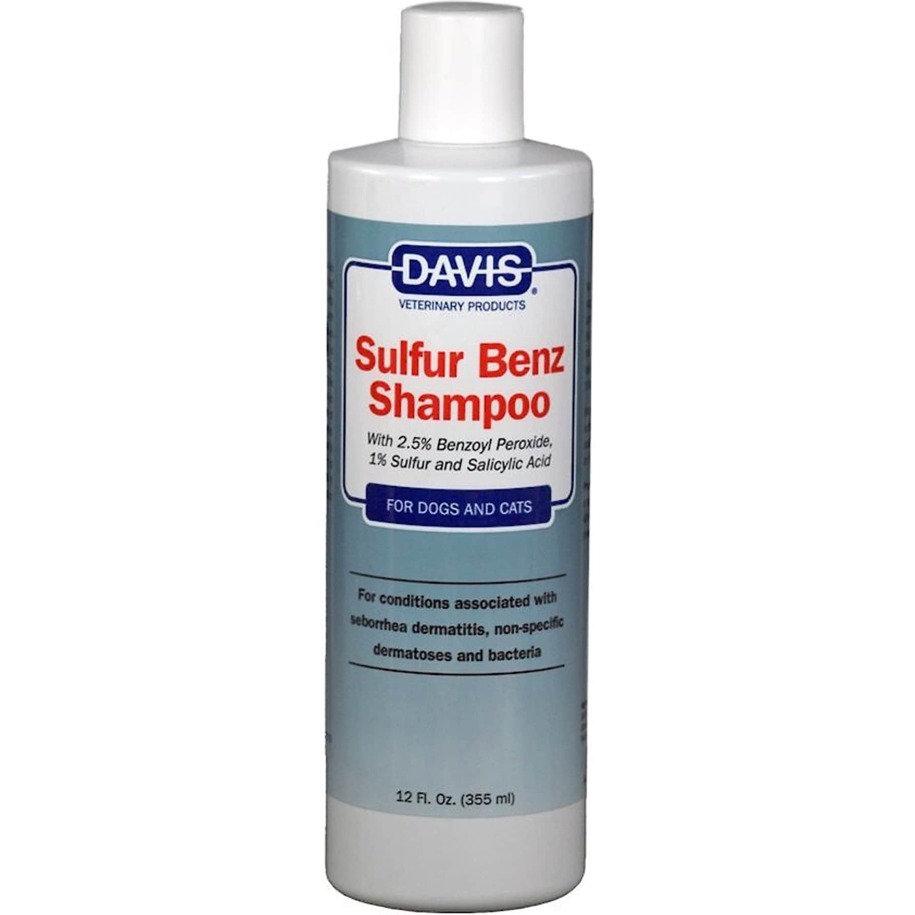 Davis Sulfur Benz Dog & Cat Shampoo, 12-fl oz bottle