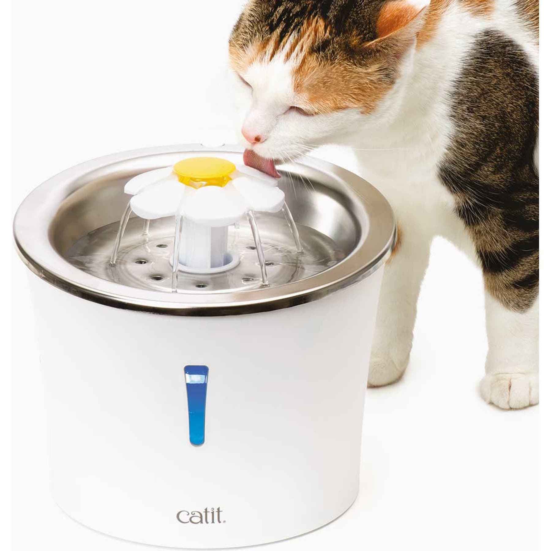Catit Flower Stainless Steel Top Cat Fountain