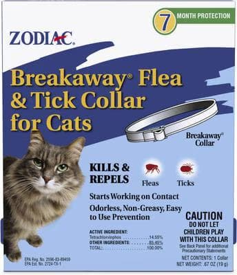 ZODIAC flea and tick collar for cats with seven months of protection