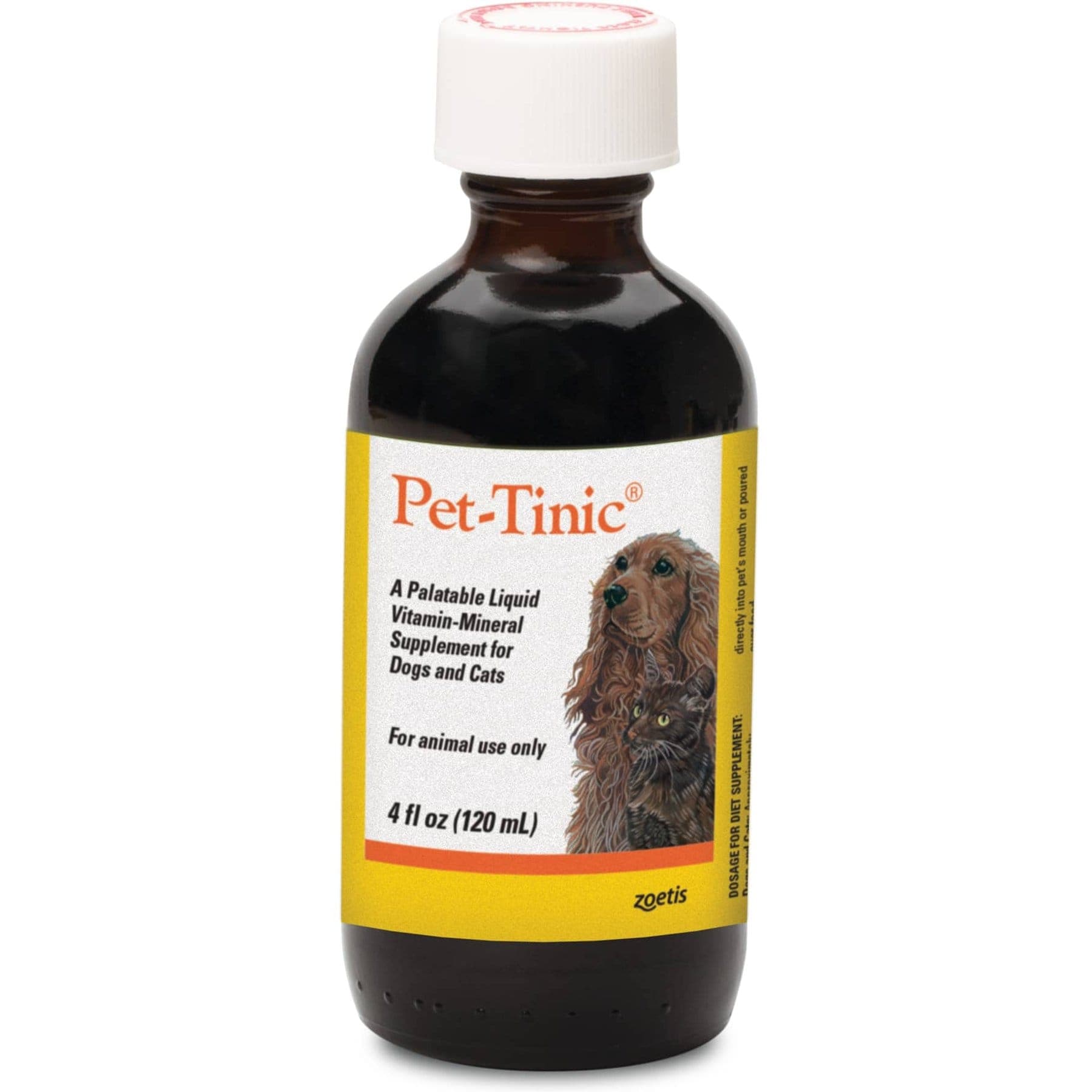 Pet-Tinic Liquid Vitamin-Mineral Dog & Cat Supplement, 4-fl oz bottle