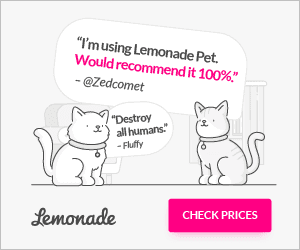 Lemonade pet insurance quote creative for dental coverage
