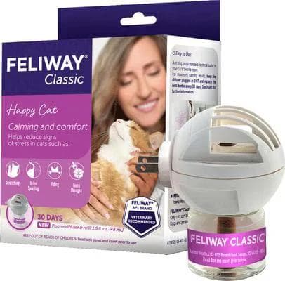 Feliway Classic 30-day starter kit calming pheromone diffuser for cats