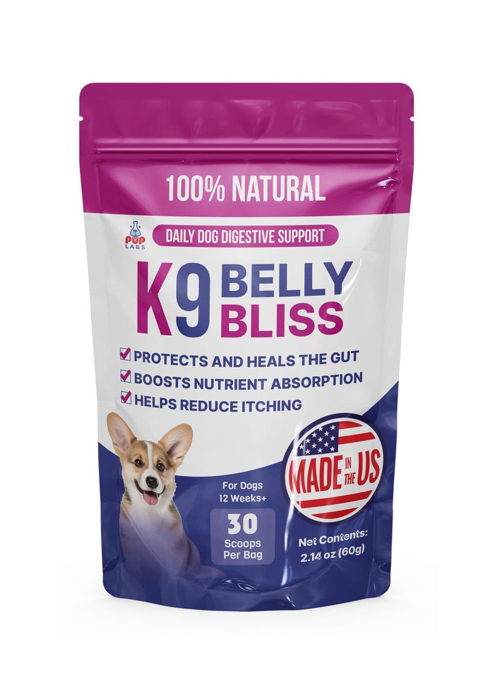 Pup Labs K9 Belly Bliss package
