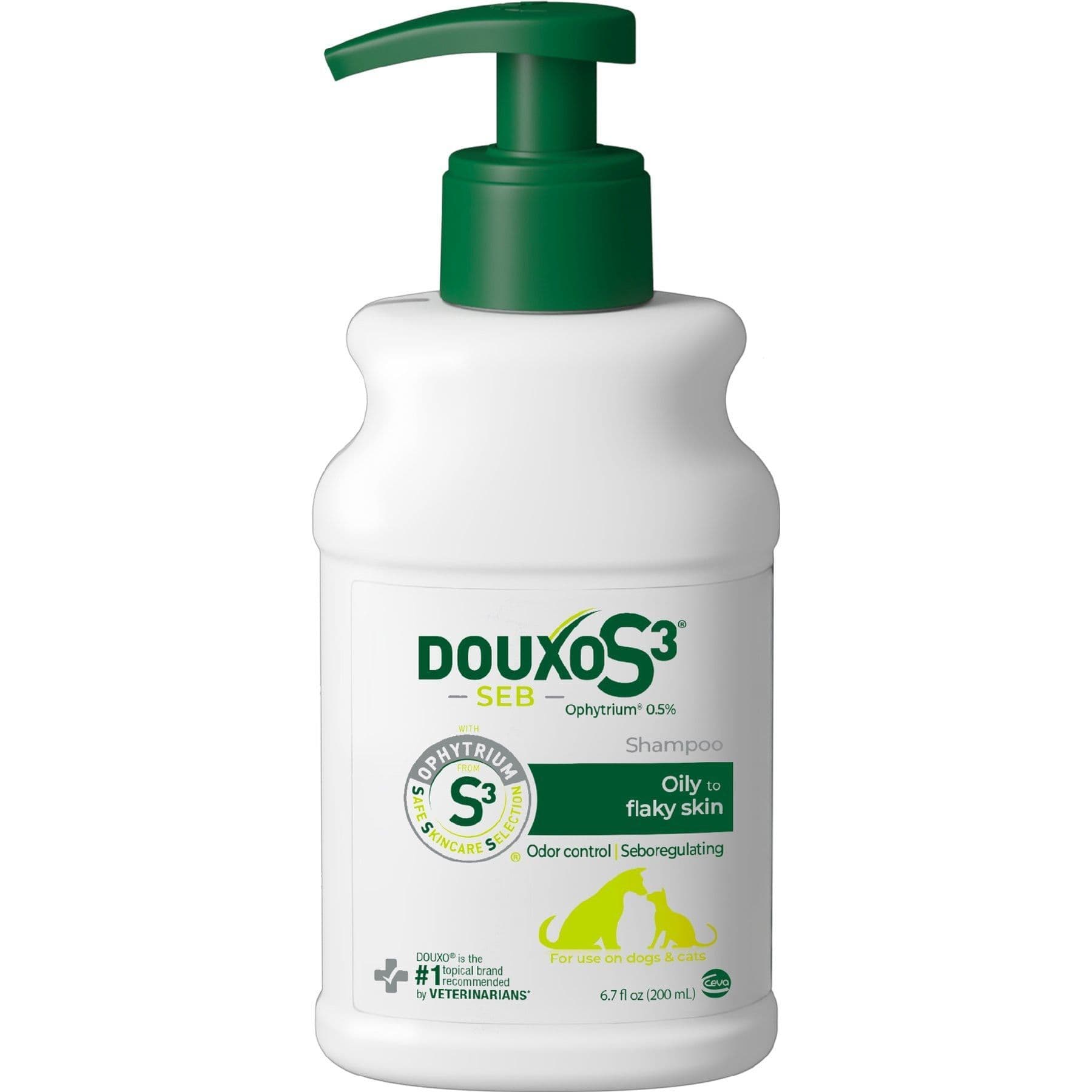 Douxo S3 SEB Odor-Control Seboregulating Dog & Cat Shampoo, 6.7-fl oz bottle