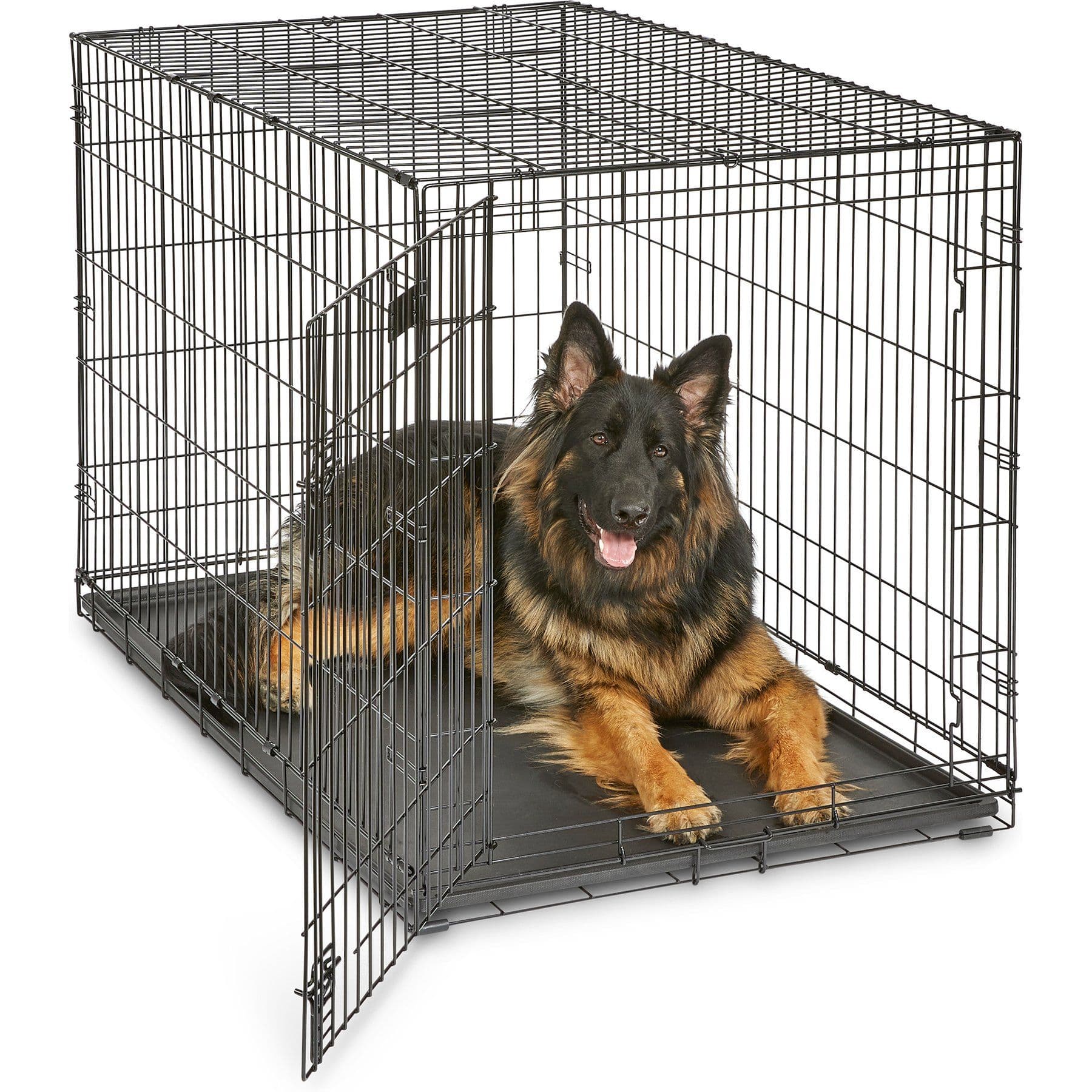MidWest iCrate Single Door Fold & Carry Dog Crate, 48-in