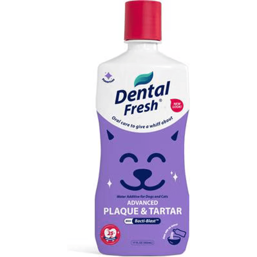 Dental Fresh Advanced Plaque & Tartar water additive bottle for dogs and cats