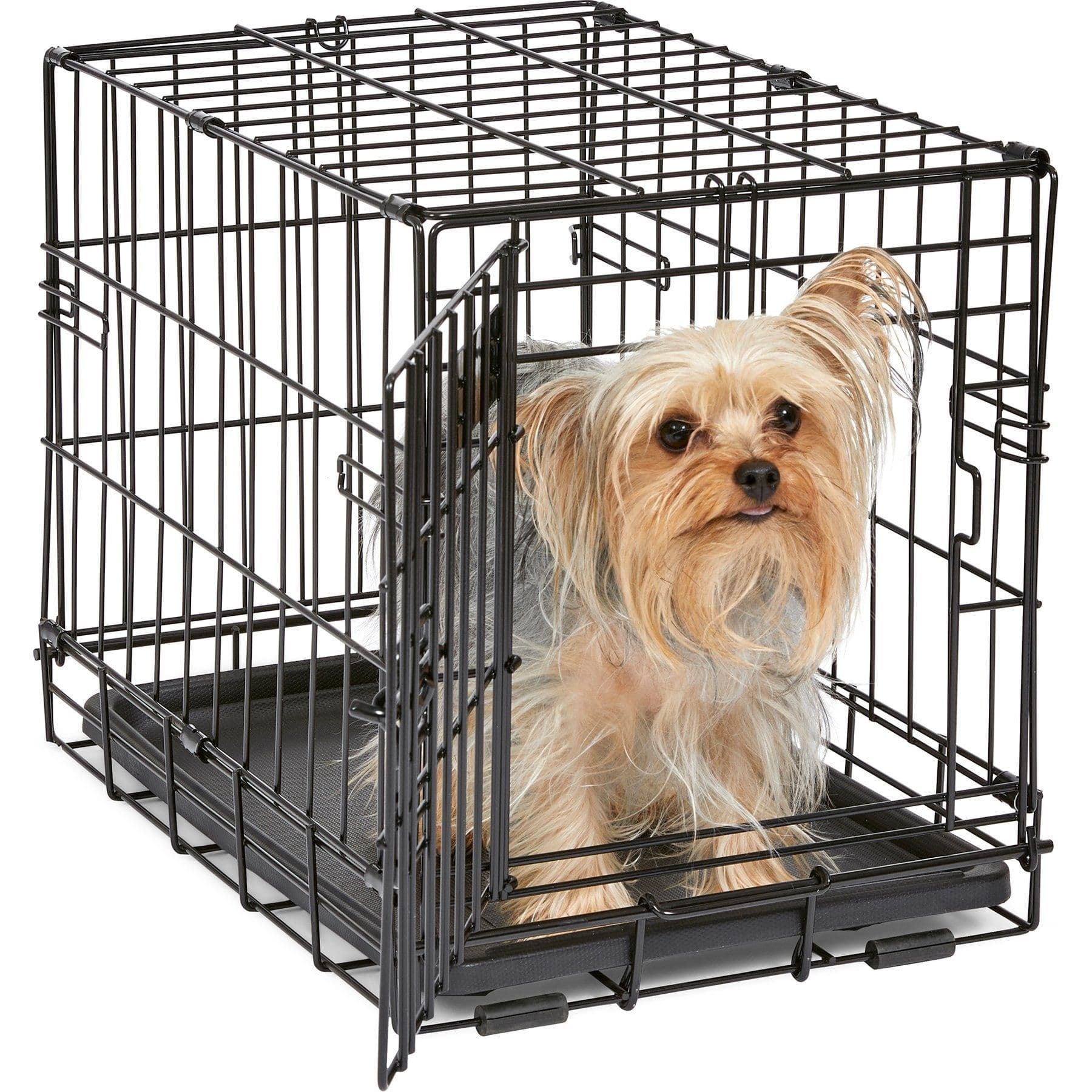 MidWest iCrate Single Door Fold & Carry Dog Crate, 18-in, 1 to 12-lbs