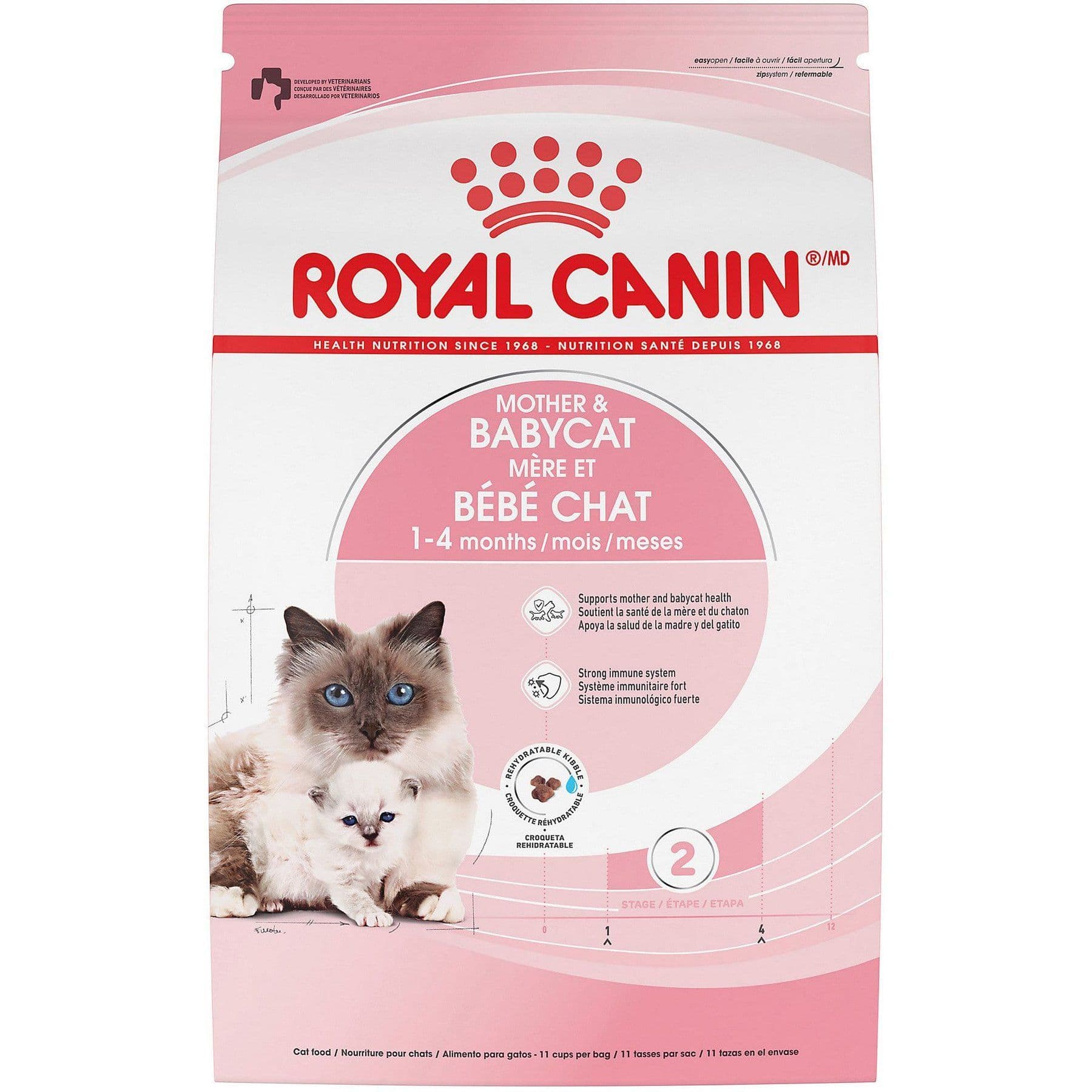 Royal Canin Feline Health Nutrition Mother & Babycat Dry Cat Food, 3-lb bag