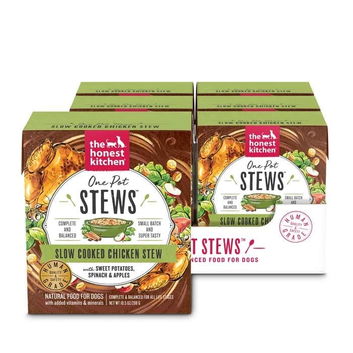 The Honest Kitchen Slow Cooked Chicken One Pot Stew, 10.5 oz, 6-pack package