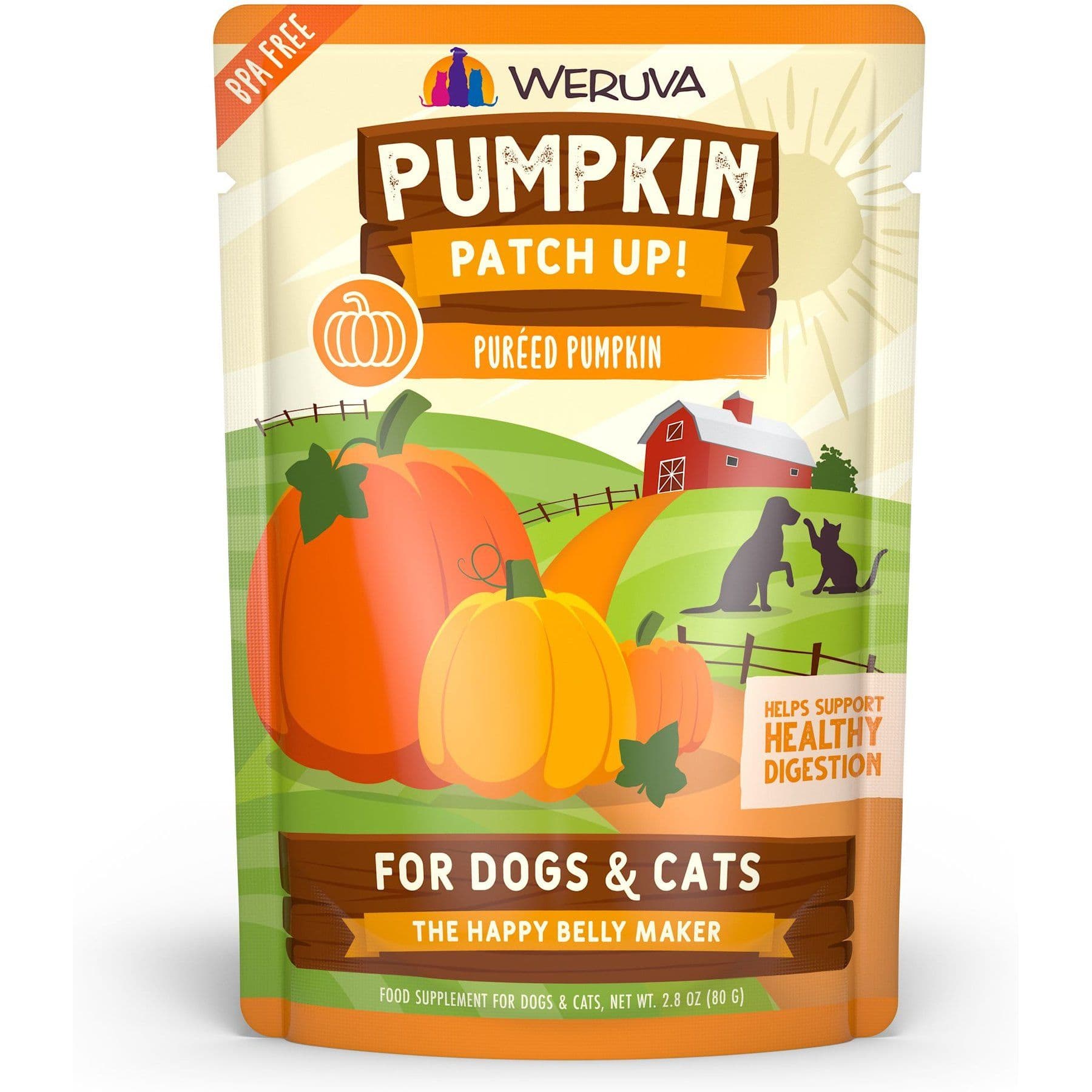 Weruva Pumpkin Patch Up! Dog & Cat Food Supplement, 2.80-oz, 12 ct