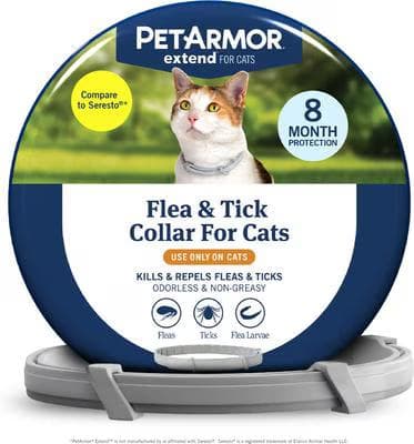 PetArmor Extend Flea and Tick Collar for Cats, 8-month protection
