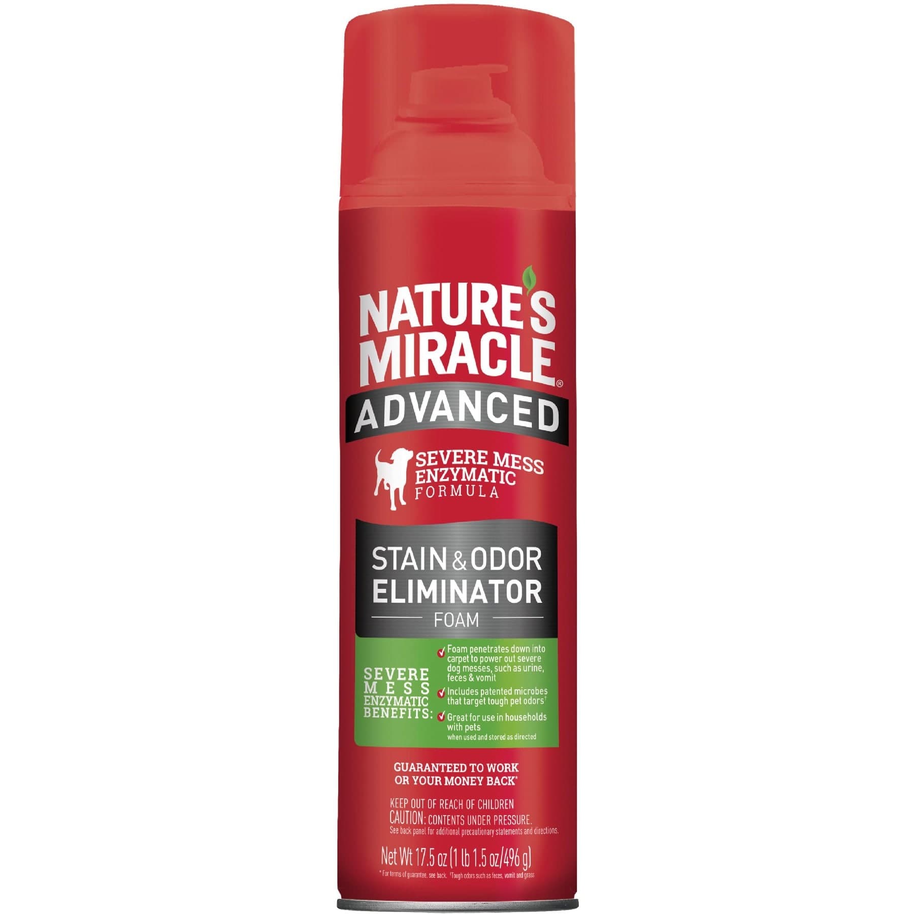 Nature's Miracle Advanced Dog Stain & Odor Foam Aerosol Spray, 17.5-fl oz bottle