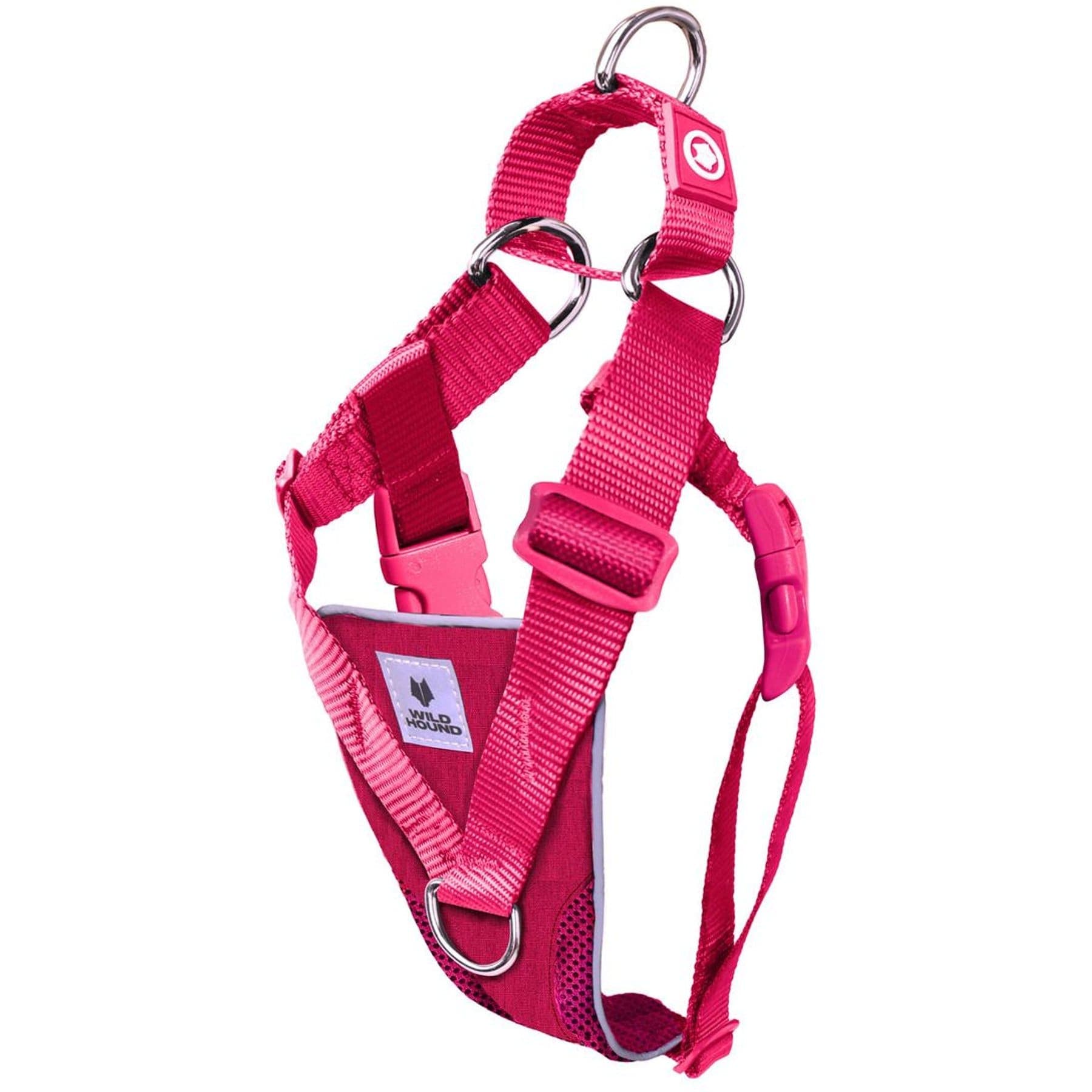 WildHound No-Pull Premium Martingale Dog Harness, Azalea, Medium