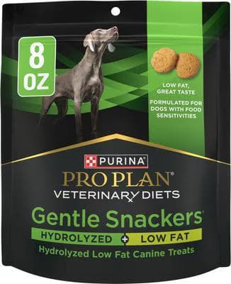 Purina Pro Plan Gentle Snackers Hydrolyzed + Low Fat dog treats, 8-ounce pouch