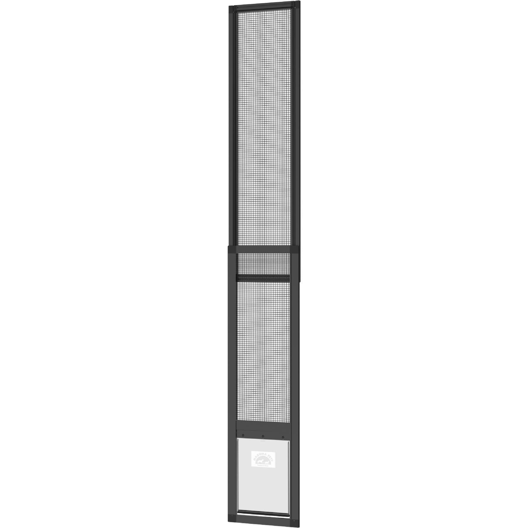 Hakuna Pets All-Weather Patio Pet Door, Black, Medium