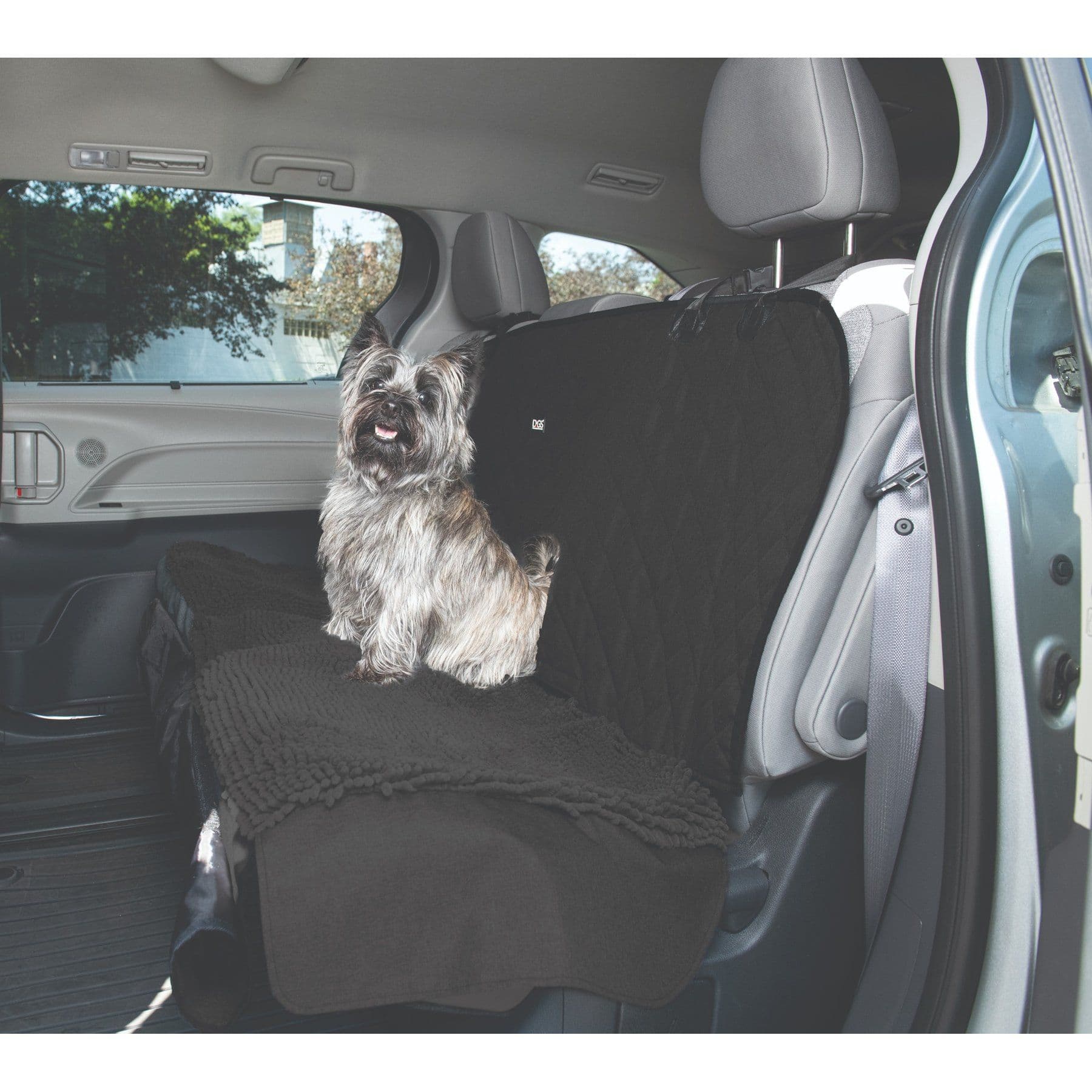 Dog Gone Smart Dirty Dog 3-in-1 Car Seat Cover & Hammock, Black