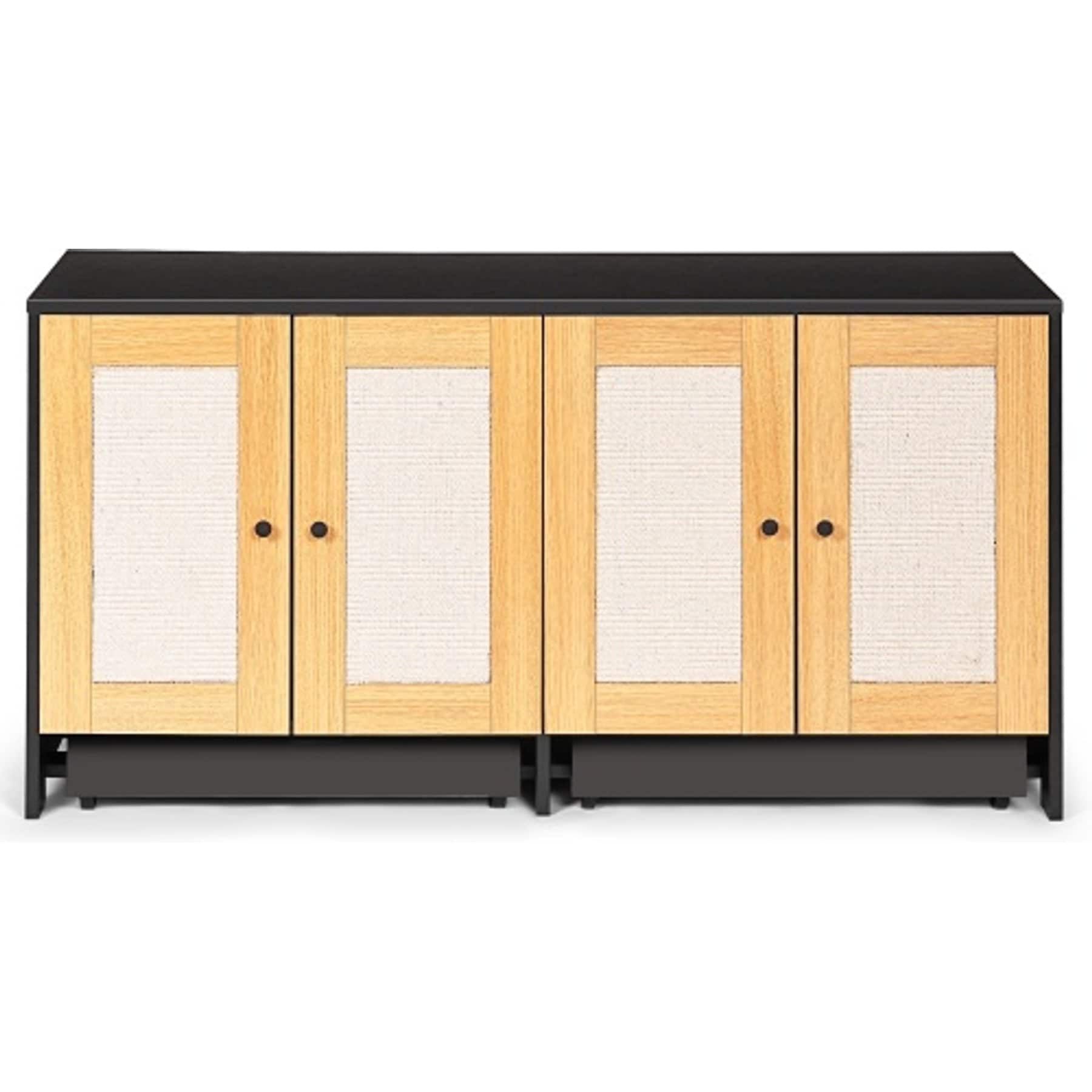 Cesicia Double Litter Box Cat Litter Box Enclosure, White