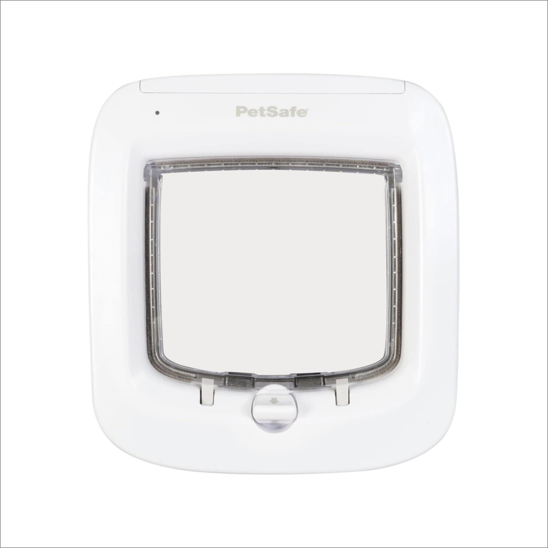 PetSafe 4-Way Locking Microchip Entry Cat Door, White