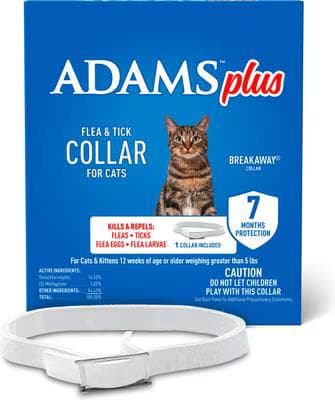 ADAMS Plus flea and tick breakaway collar for cats