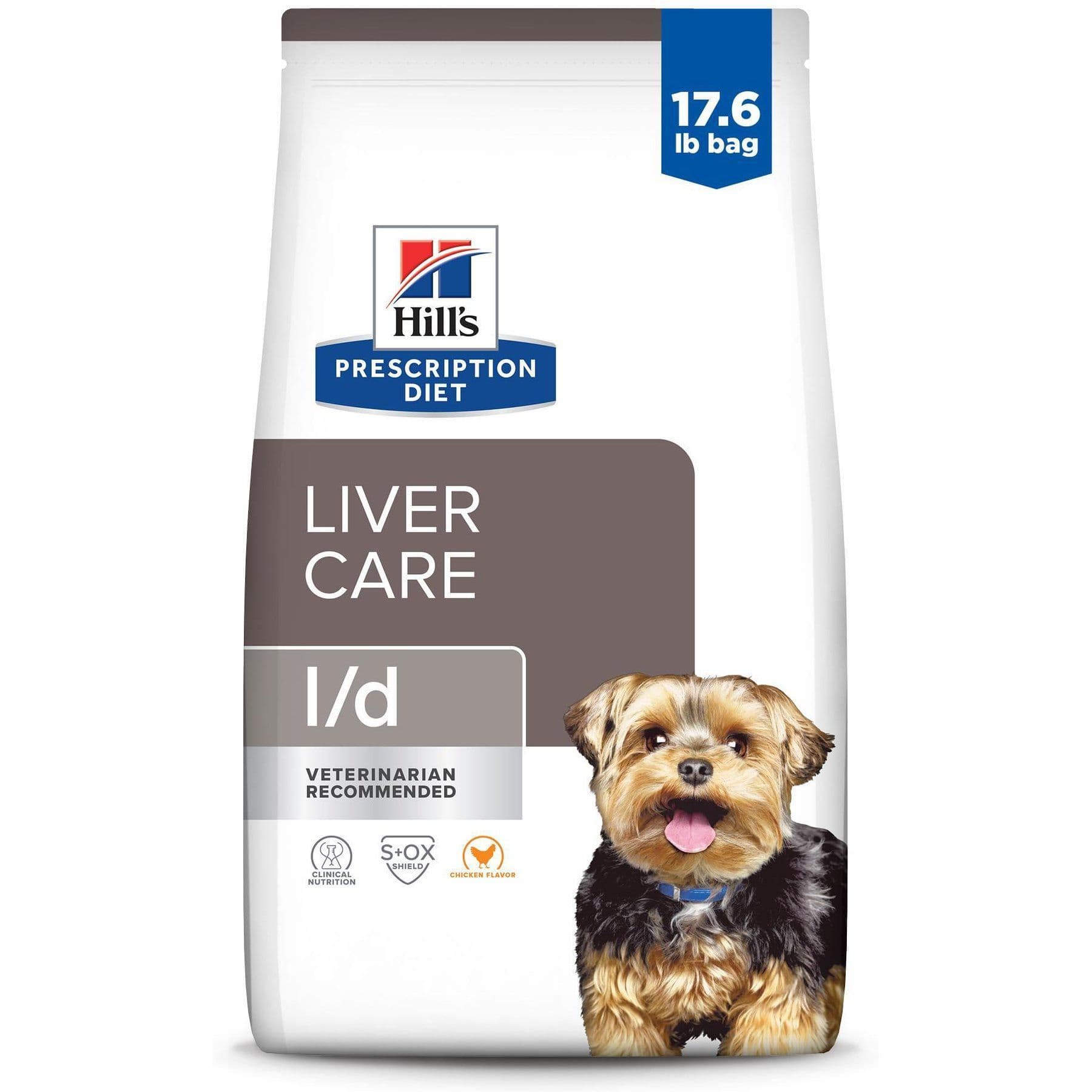Hill's Prescription Diet l/d Canine Hepatic Health Dog Food, 17.6-lb