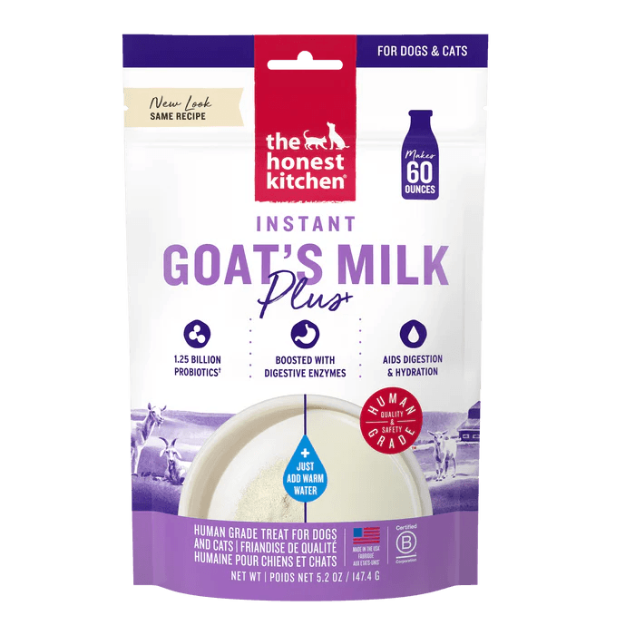 The Honest Kitchen Instant Goat's Milk Plus, 5.2 oz package