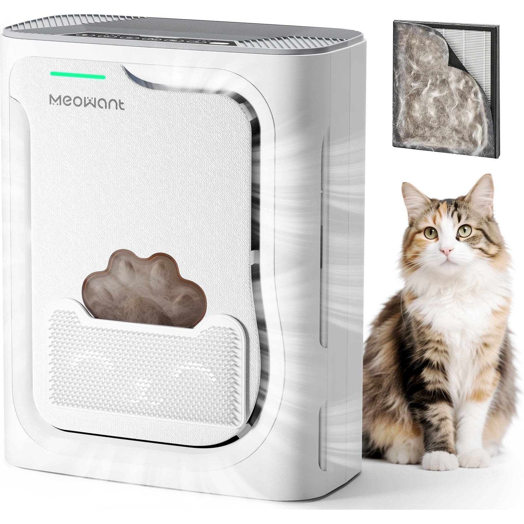 Meowant MW-PA17 H13 HEPA Pet Air Purifier, White