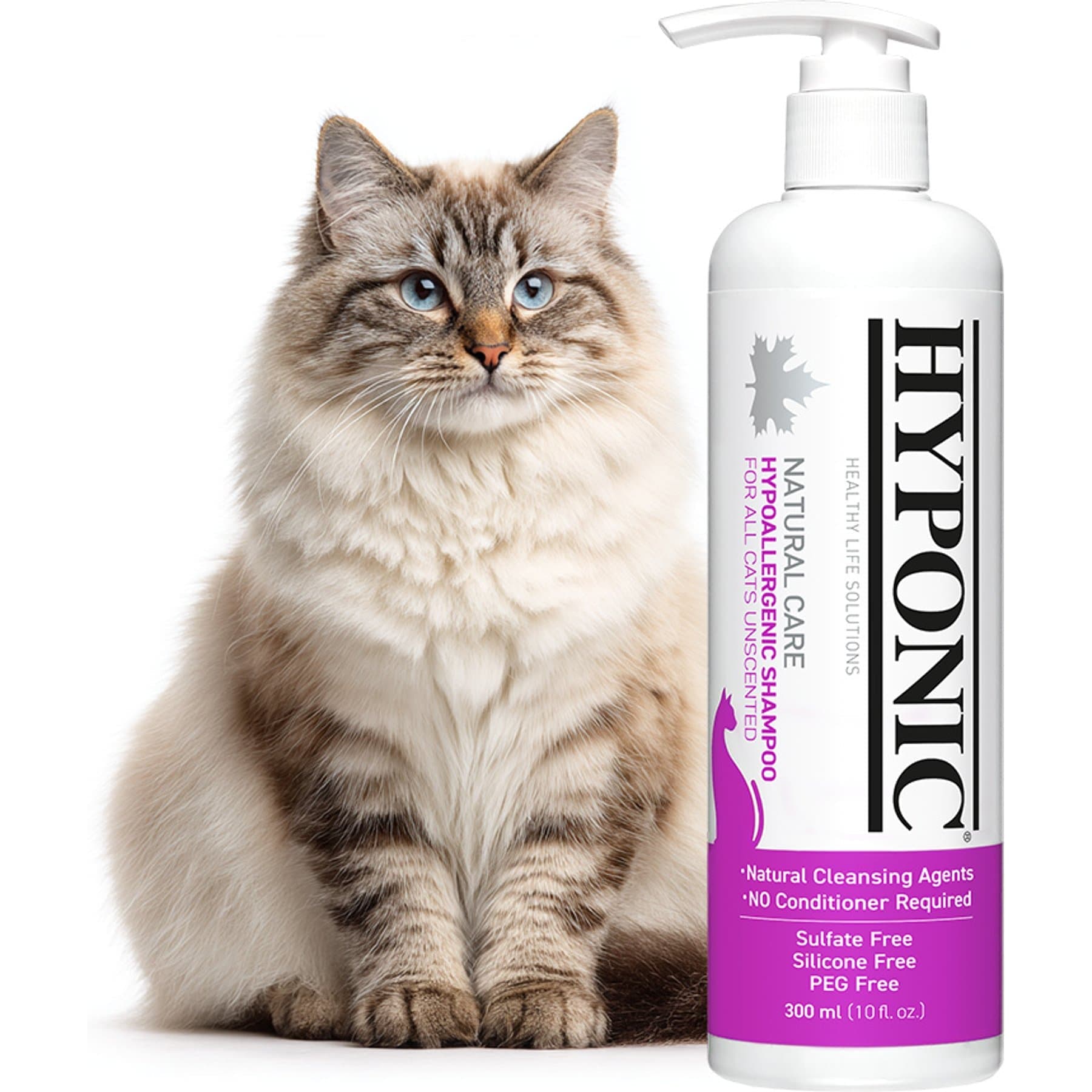 Hyponic Hypoallergenic Unscented Cat Shampoo, 10.1-fl oz bottle